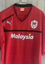 Cardiff City Men’s Football Shirt Puma XL Red Excellent Condition MALAYSIA