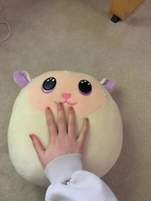squishmallow, ty toys, sheep, white , grey, gently used, 12 inch teddy, 
