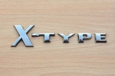 "X-TYPE" BOOT BADGE CHROME - Jaguar X-Type 2001-2010