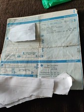 Triumph 1500 saloon 1973 log book memorabilia wall art barn find