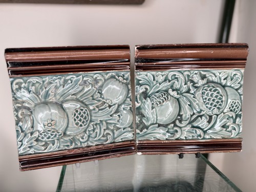 Pair antique english relief - pair,