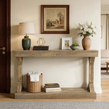 120cm Long Solid Wood Console