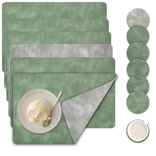 Leather table mats and - leather,