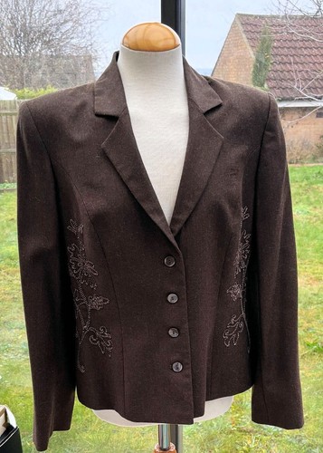 Kaliko brown wool - jacket, with