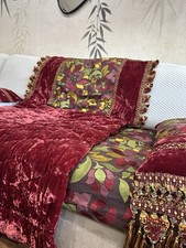 Beautiful Embroidered  3 Piece Moroccan Sofa Cover Set