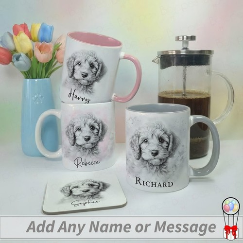 Personalised cockapoo mug - personalised,