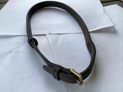 Noseband leather flash strap - leather,