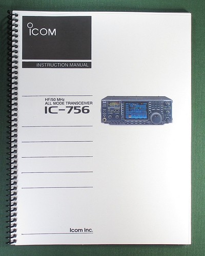 Icom 756 instruction manual - icom,