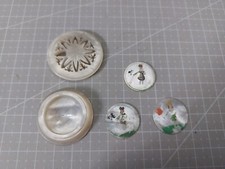 Damaged - Antique Mother Of Pearl Whist Trump Markers Game Counters