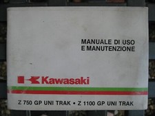 MANUALE DI USO E MANUTENZIONE. Kawasaki Z750/1100 GP Uni Trak 1983 n. 99988-010