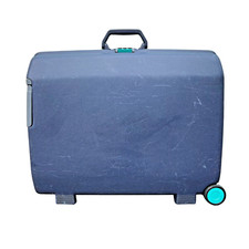 Samsonite Suitcase Hard Shell Wheeled Pull Along Navy Blue Combi Lock Business