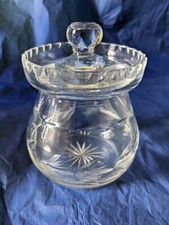 Vintage Pretty Cut Glass Jam