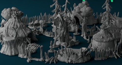 Printed pre historic - printed,, pre-historic