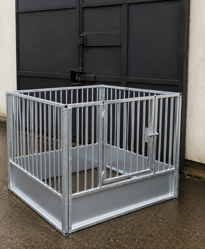 Galvanised dog run - dog,