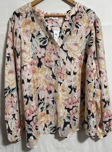 Papaya light weight floral - light,