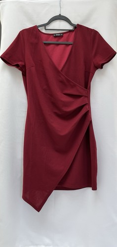 Shein berry red ruched - red, wrap