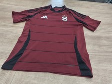 2024/2025 Sparta Prague Home Football Shirt Age 9-10 Years Adidas Kids Dark Red