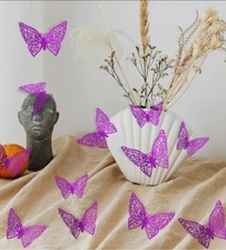 12Pcs, 3D Butterflies Wall Decals, Self Adhesive Stickers Decoration For Walls