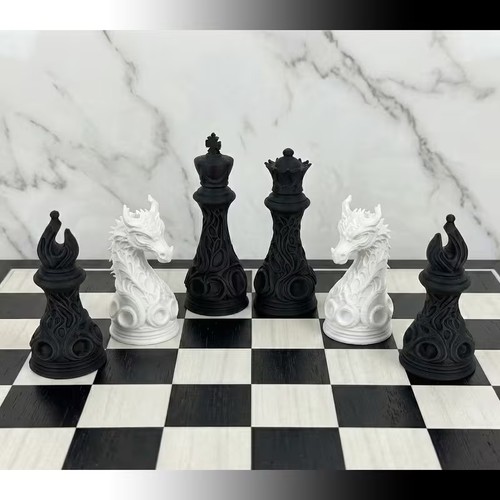 Beautiful abs chess pieces - beautiful,