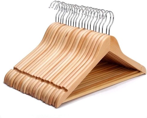 Wooden coat hangers - wooden, clothes