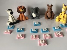 Jungle animals giraffe lion