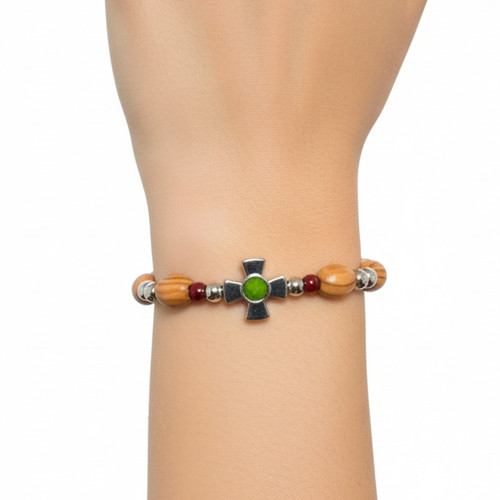 Bracelet with emerald - with,