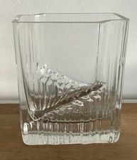 Vintage Iittala Finland Tapio Wirkkala “Sointu”Clear Glass Vase