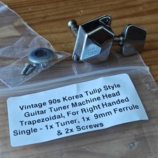 Vintage 90s Korea Tulip Trapezoidal Machine Head Tuner R Right Handed Single x1