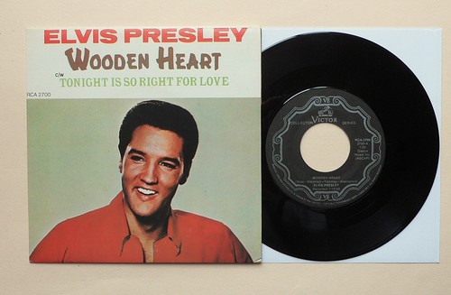 Elvis presley wooden heart - heart, ~
