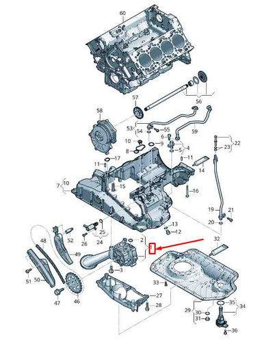 Audi engine oil pump - q7,