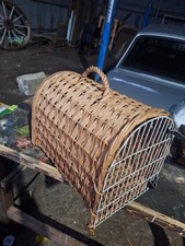 wicker cat carry basket