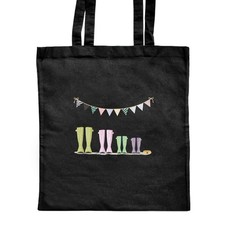 'Spotty Wellies' Classic Black