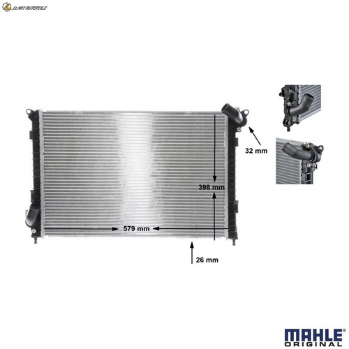 Radiator engine cooling 984 - engine,