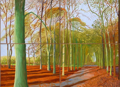 Hockney woldgate woods canvas - woldgate,