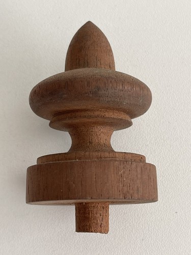 Wooden finial clock - wooden, barometer