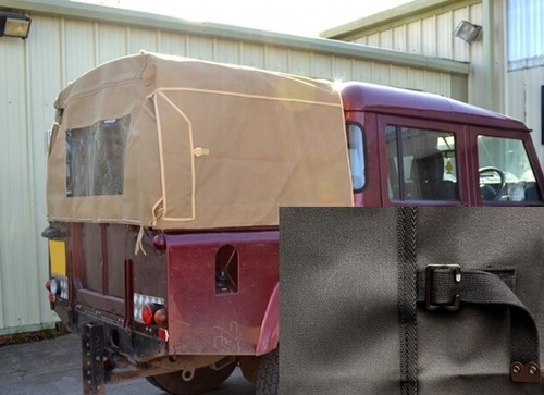 Black canvas soft top hood - , for
