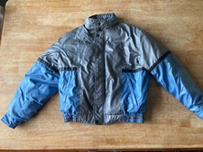 True Vintage 80s QUAIL RUN Grey Gray Down WINTER JACKET Ski Coat Size M Unisex