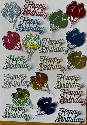 Die cut shapes for - cut,