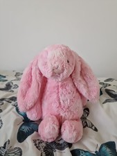 Jellycat Medium Peony Bashful Bunny a Retired, Very Rare Plush Toy