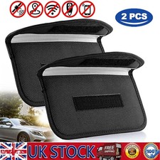 2 Pcs Faraday Bag Cell Phone Wallet Blocker RFID Signal Blocking Shielding Pouch