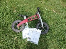 FirstBIKE. Cross. Balance Bike. Red And Grey With Brake And New Lowkit