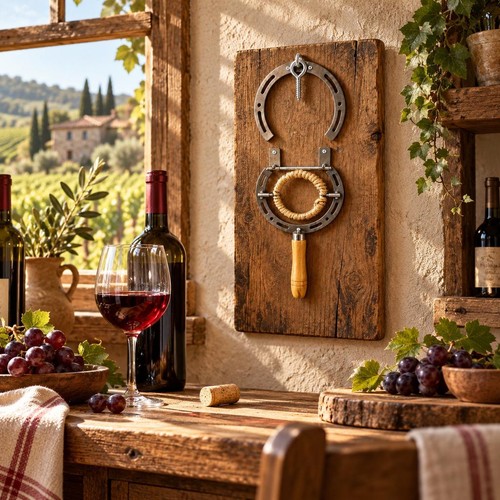 Rustic vintage metal wine - metal,