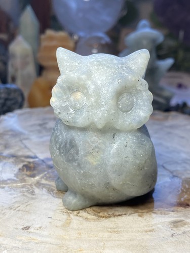 Labradorite crystal owl - crystal,