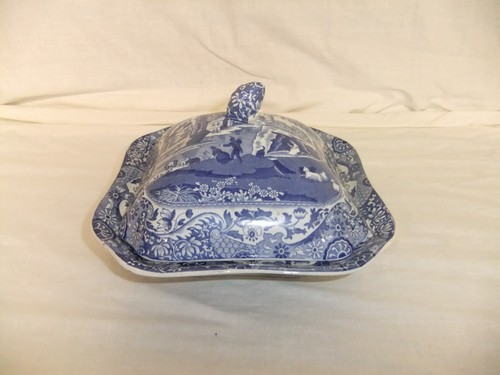 Spode italian blue pottery - italian,
