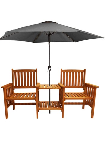 Jakarta solid wood tete - wood, tete-a-tete