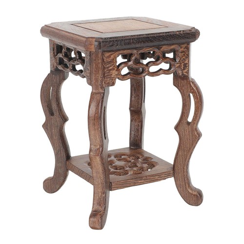 Wood display pedestal - wood, figurine