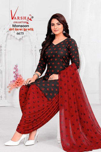 Synthetic salwar kameez - synthetic,