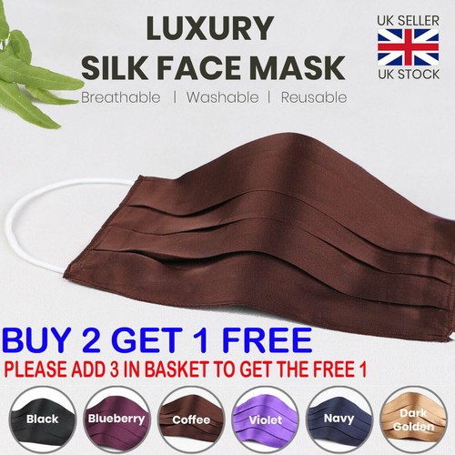 Silk face mask - , luxury
