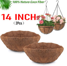 2Pcs 14 inch Round Coco Fiber