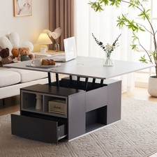 Lift top coffee table with - top,